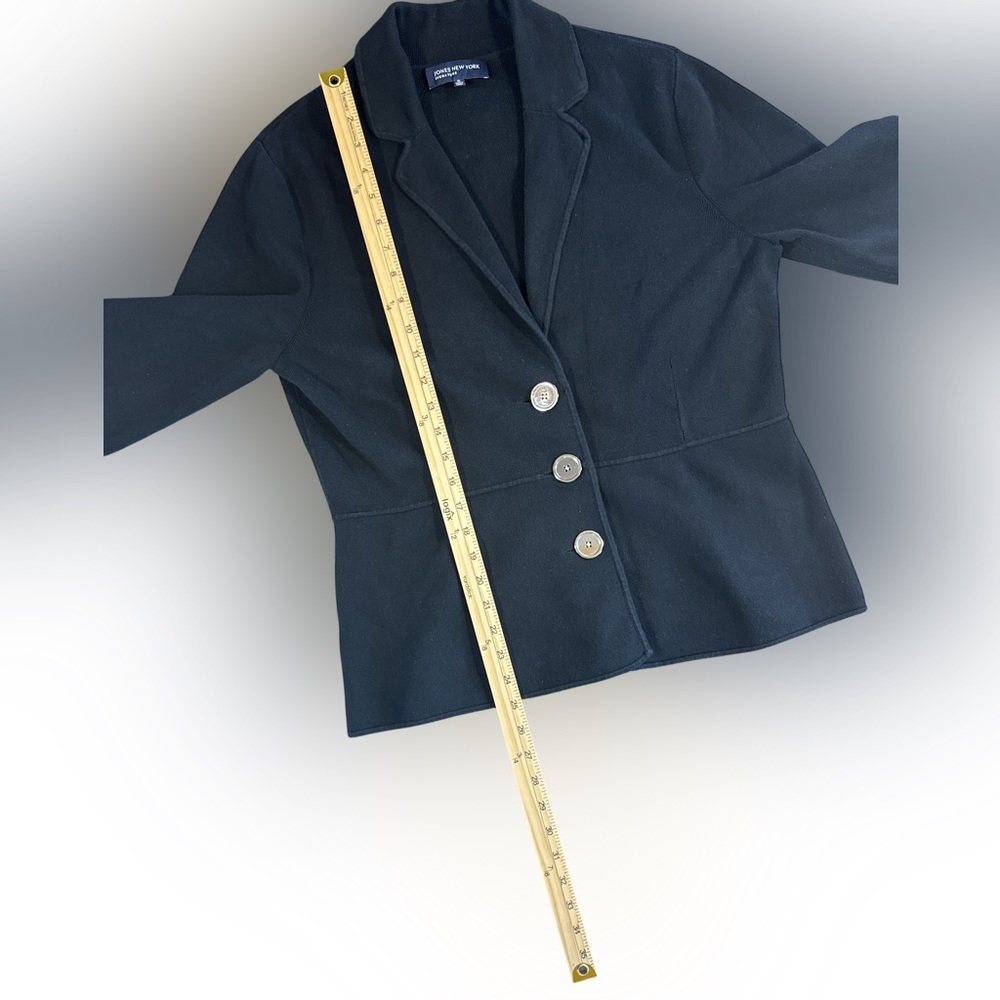 Jones New York Women's Black Jacket with Silver Buttons Size XL - Picture 4 of 6